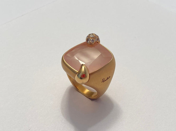 Bague 54 POMELLATO - Bague Portrait en Or Rose 58 Facettes