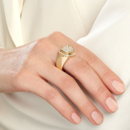 Bague 56 FRED - Bague Pain de Sucre 58 Facettes