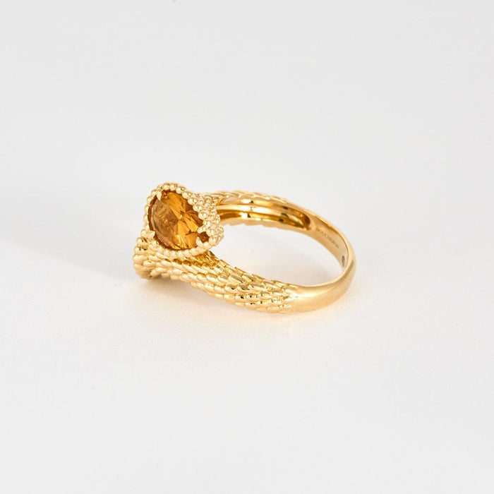 BOUCHERON - Serpent Bohème - Bague toi&moi, or jaune et citrine