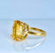 Bague 46.5 Bague en or jaune 18 carats et citrine 58 Facettes AB492