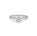 Bague 49 Solitaire or blanc et diamant 58 Facettes 220148R