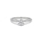 Bague 49 Solitaire or blanc et diamant 58 Facettes 220148R