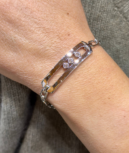 Bracelet Bracelet MESSIKA or blanc et diamants 58 Facettes