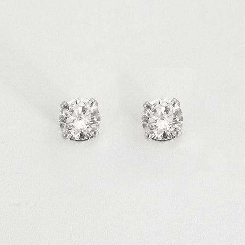 Boucles d'oreilles Boucles d'oreilles en or blanc et diamants 58 Facettes 240257