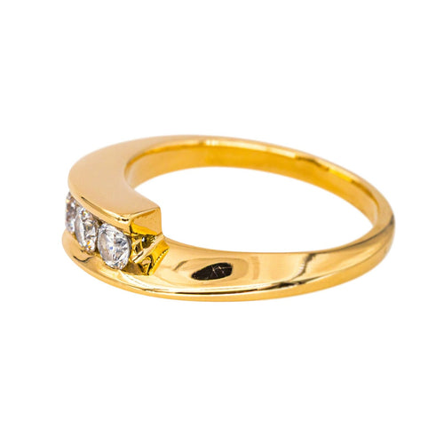 Bague 52 Bague  Trilogie Or jaune Diamant 58 Facettes 4153441CN