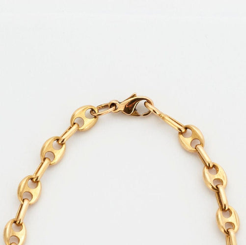 Collier Chaîne or maille grains de café 58 Facettes