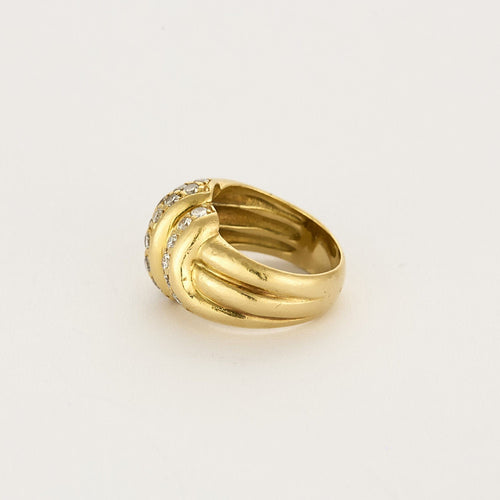 Bague 47 Bague en or jaune 18K 58 Facettes ALE42762