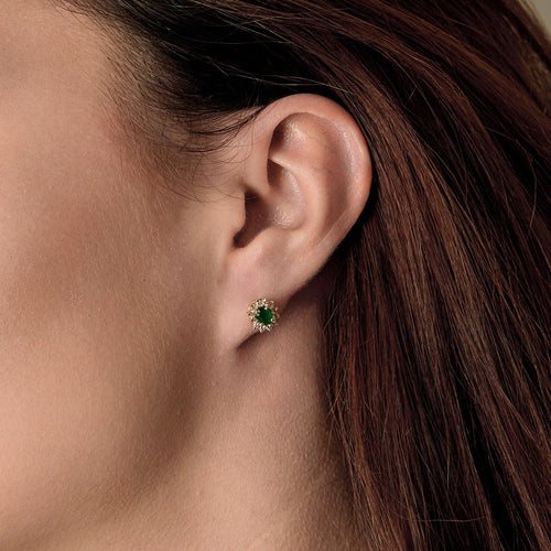 Boucles d'oreilles Boucles d'oreilles en Or jaune 18k Emeraude 58 Facettes CEC0442X2