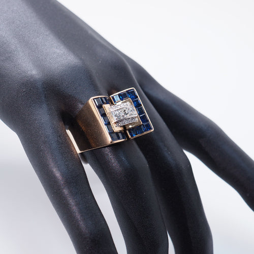 Bague 58.5 Bague Tank diamants 1940 58 Facettes 4845