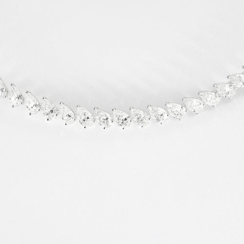 Collier Messika - Collier Rivière en or blanc et diamants 58 Facettes