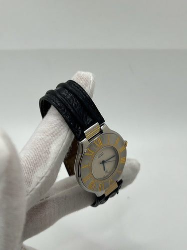 Montre Cartier 21 Must de Cartier 35 mm / Boucle deployante 58 Facettes