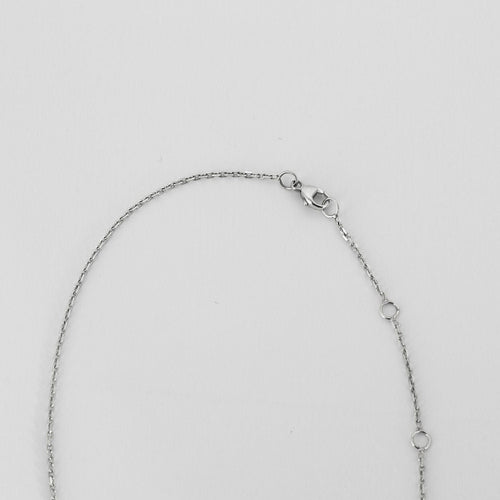 Collier Collier pendentif or blanc et diamant 58 Facettes LF18