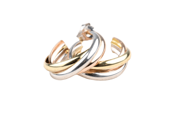 Boucles d'oreilles Paire de boucles d’oreilles en trois ors 58 Facettes CRLCC1143-107