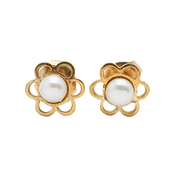 Boucles d'oreilles Boucles d'oreilles FLEURS en perles et or jaune 58 Facettes D363688GM