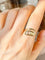 Bague 56 Bague ancienne en or jaune 18k et diamant en forme de serpent 58 Facettes