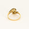 Bague 56.5 Bague en or jaune, gris, topaze et diamants 58 Facettes ROD3526