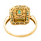 Bague 54 Bague Or jaune, Or blanc Emeraude, Diamant 58 Facettes 4098655RV