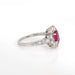 51 60s Tiffany & Co Burma Ruby Diamond Ring in Platinum 58 Facettes G13161