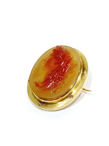 Broche Broche camée cornaline 58 Facettes
