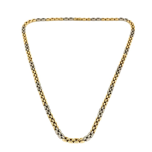 Bracelet Cartier. Collection Maillon Panthère. Rare Collier à transformation pouvant former Bracelet en or de deux couleurs et diamants. 58 Facettes 58FC18