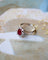 Bague 56.5 Bague Pompadour Rubis Ovale et Diamants 58 Facettes A11142
