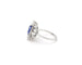Bague Bague en or blanc avec saphir de Ceylan et diamants 58 Facettes
