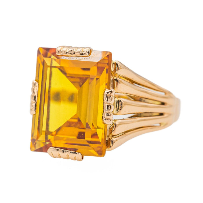 Bague 56 Bague Cocktail Or rose Citrine 58 Facettes 2991785CN