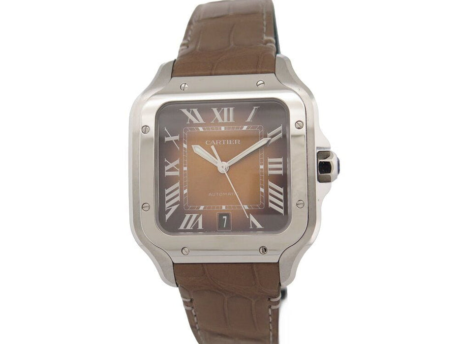 Montre montre CARTIER santos gm 47 mm automatique  acier 58 Facettes 263694