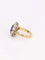 Bague 50 Bague marguerite ancienne or rose saphir coussin diamants 58 Facettes 1040.9