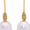 Boucles d'oreilles Boucles d'oreilles avec perle ovale et diamant 58 Facettes D360904FV
