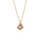 Collier avec rose émaillée