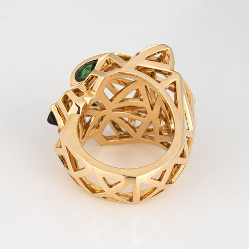 Panthere de Cartier Ring 18k Yellow Gold Sz 6.25 53 Estate Signed Jewelry 58 Facettes G13873