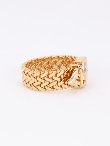 Bague 51 Bague vintage ceinture or jaune 58 Facettes 1034.7