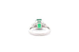 Bague 54 Bague or blanc émeraude 2,55cts et diamants 58 Facettes 26314-26307