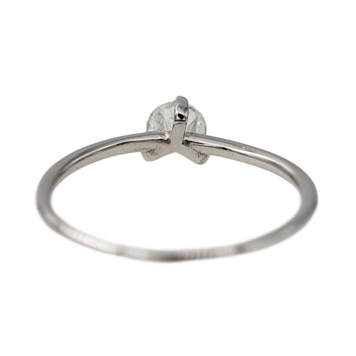 Bague 51.5 Bague Solitaire Or blanc Diamant 58 Facettes 2709643CN