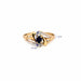 Bague 54 Bague or jaune saphir diamants 58 Facettes 106-GS37165