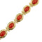 Bracelet Bracelet en or jaune avec corail rouge 58 Facettes 39982