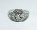 Bague Art Déco Octogonale Platine et Diamants 58 Facettes A11558