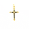 Pendentif Pendentif Croix or jaune topaze 58 Facettes B4PE-GS28845