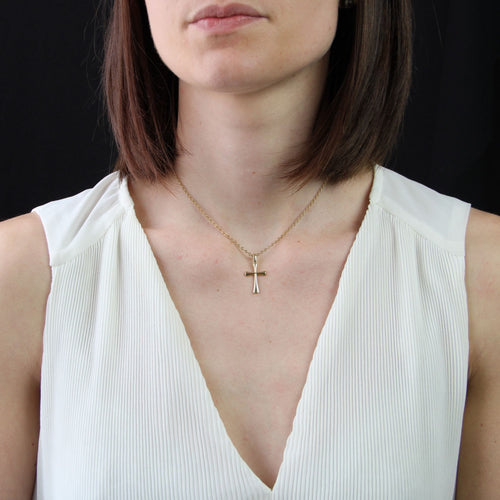 Pendentif Croix en or jaune d'occasion 58 Facettes CVP127