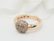 Bague 48 Bague boule en or rose et diamants cognac 58 Facettes 33256