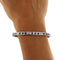 Bracelet Bracelet tennis en or blanc avec saphirs et diamants 58 Facettes G3816
