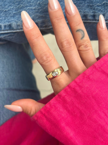 Bague 54 Bague Jonc Diamant Ovale 58 Facettes