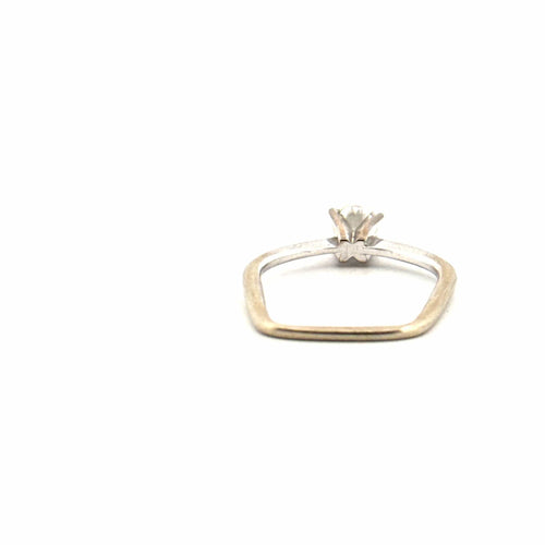 Bague 48 Solitaire Or Blanc et diamant 58 Facettes 72-GS37666