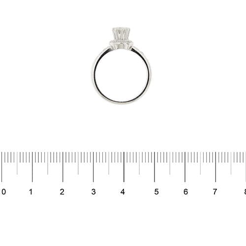 Bague 55 Bague solitaire avec diamants 0,84 ct 58 Facettes 36977