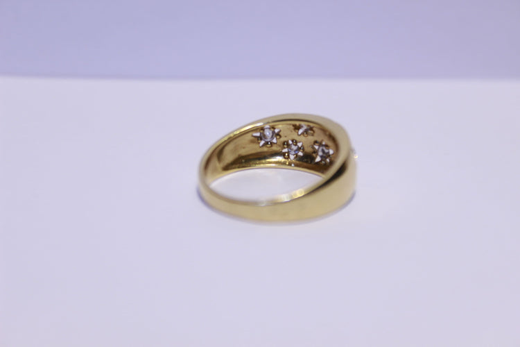 Bague 57 Bague Etoiles Diamants 58 Facettes