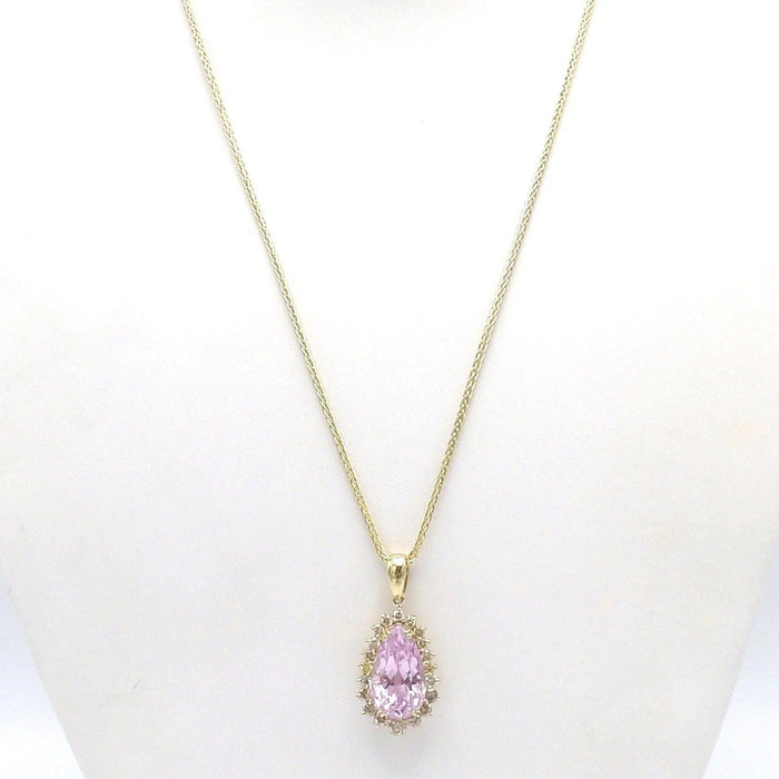 Collier Collier en or, kunzite et diamant cognac 58 Facettes