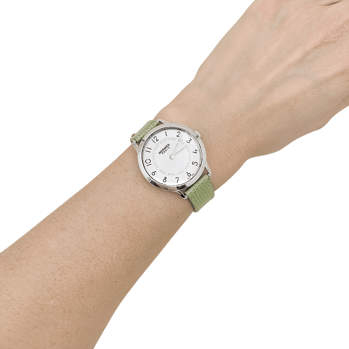 Montre Montre Hermès "Slim" acier. 58 Facettes 34127