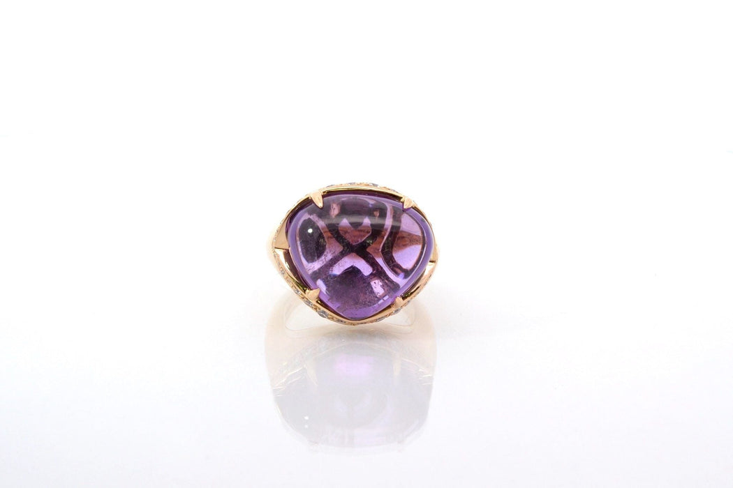 Bague Bague Bulgari Sassi amethyste et diamants en or 58 Facettes 25943