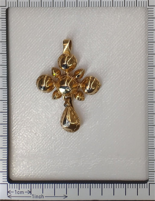 Pendentif Pendentif croix en diamant des années 1800 58 Facettes 24074-0179